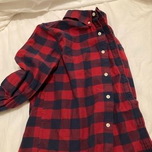 Chubbies L/S Blue Red plaid shirt S